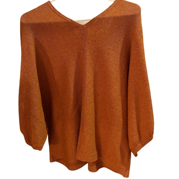 J. Jill Tweed Double V Sweater Size L. New with tags. - Picture 5 of 9